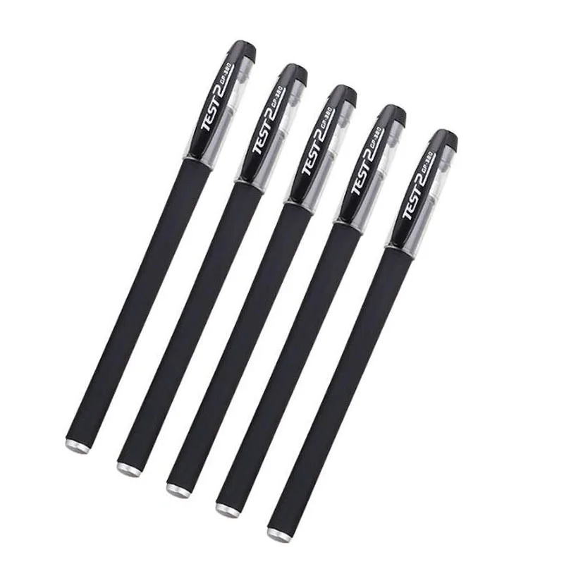 Управление шероховатой поверхностью черного Канцелярские гелевая ручка для