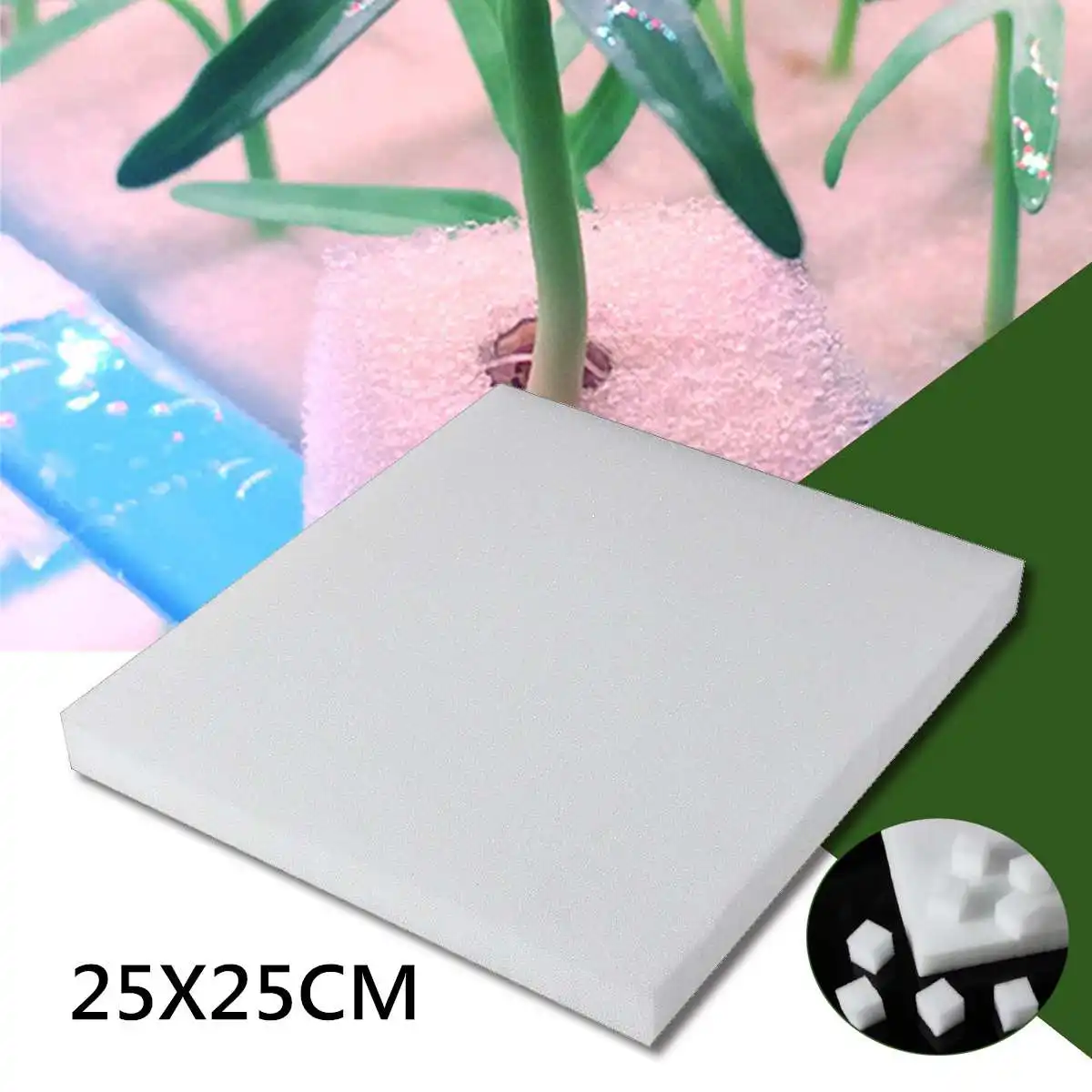 25x25 см 100 шт мини губка Soilless кассеты для рассады плантатор Гидропоника прорастание растений горшок для рассады контейнер садовые инструменты