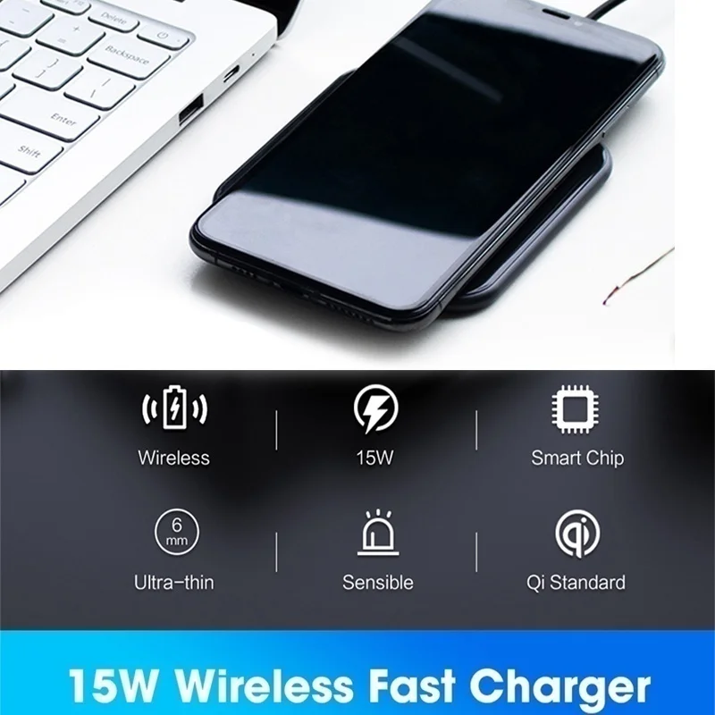 15 Вт QI Беспроводное зарядное устройство универсальное быстрое зарядное устройство USB быстрое зарядное устройство QC 3,0 зарядное устройство для телефона для iphone 11 samsung s9 Xiaomi