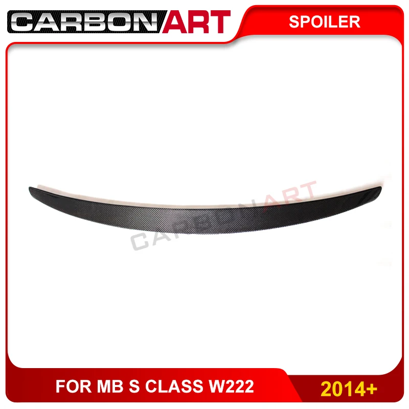 W222 спойлер багажника из углеродного волокна для Mercedes W222 седан спойлер багажника- S320 S400 S350 S500 углеродное крыло