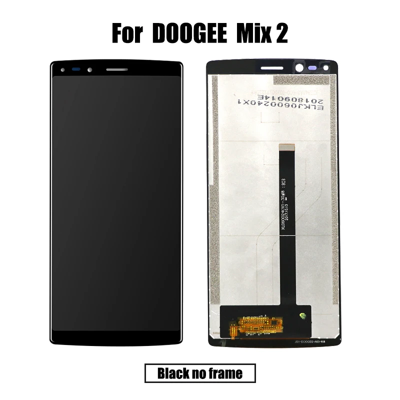 Black no frame Для DOOGEE Mix 2 lcd и сенсорный экран дигитайзер с рамкой дисплей экран Модуль Ремонт Замена аксессуары Mix2 - Цвет: Black no frame