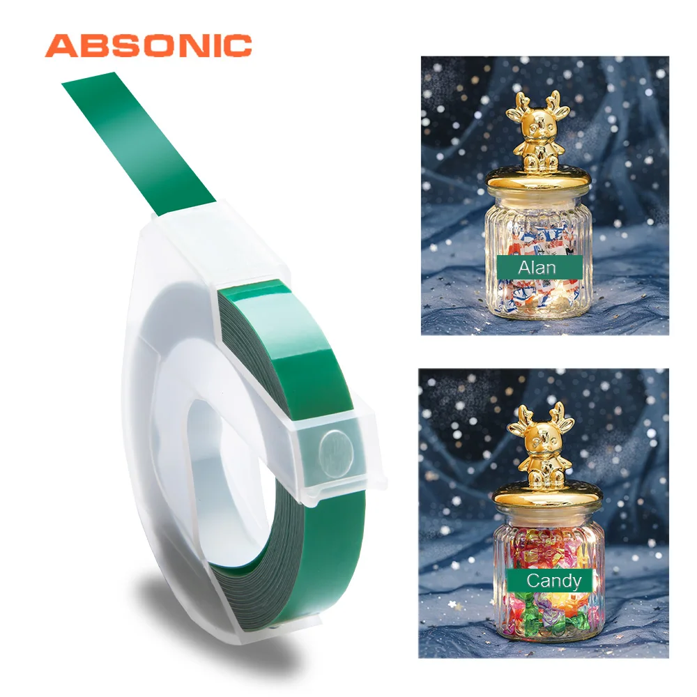 Absoonic 1 шт. Dymo тиснение этикетки мейкер руководство ПЕЧАТНАЯ МАШИНКА тег принтеры
