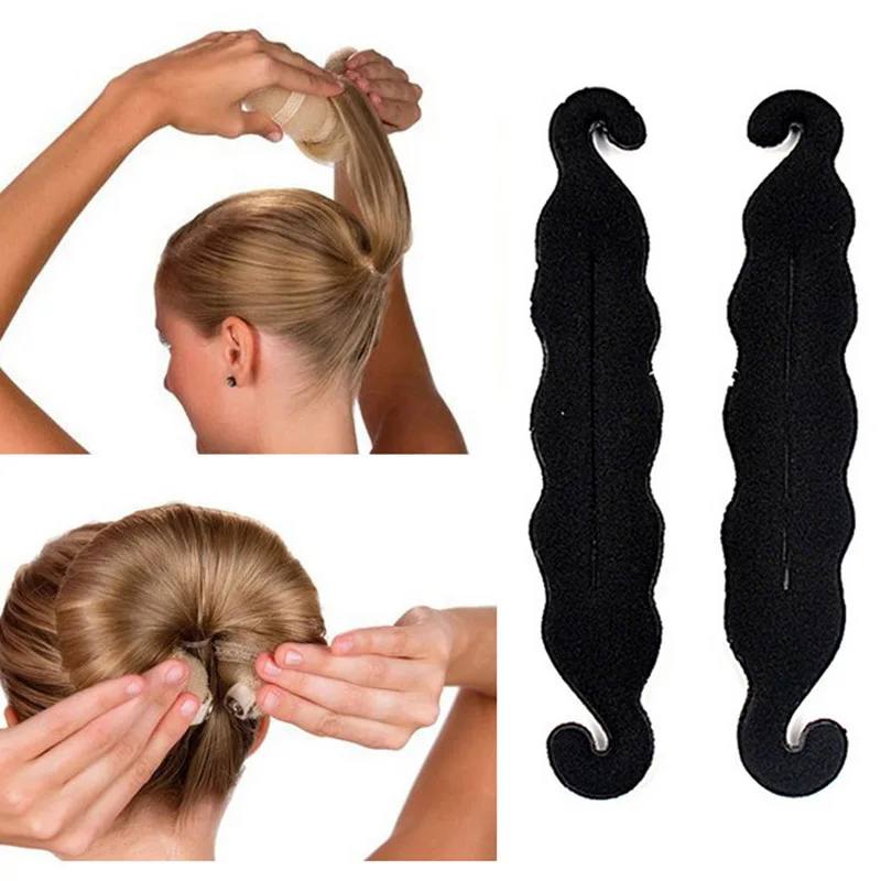 New Fashion Hair Tools Magic Quick Bun Make Hair Styling Long Headband Women Lady DIY Hairbands Girl Hair Bands Hair Accessories