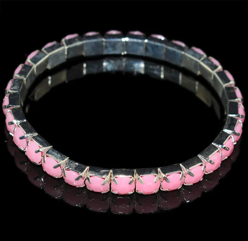 Antique Copper Plated Red blue white green Rhinestone Crystal Resin Drill Bracelet Party Ladies Wedding Bridal Jewelry Holiday Gift - Metal Color: Antique Copper Plated