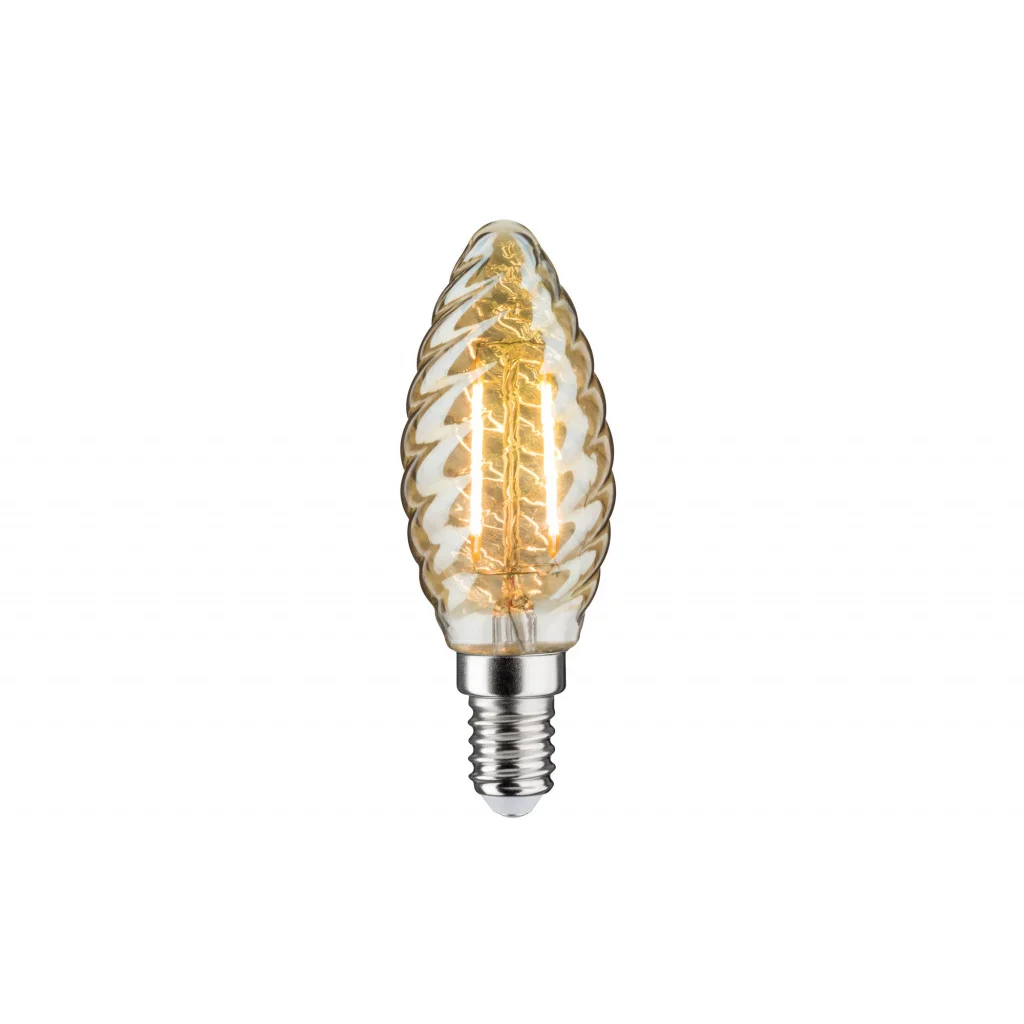 28372 Лампа LED Свеча витая 2,5W E14 Gold 2600K