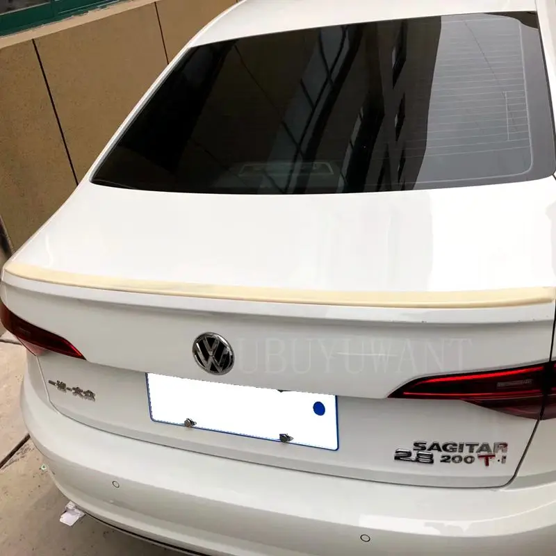 

For Volkswagen Sagitar Jetta 2019 2020 ABS Plastic Primer Color Car Tail Trunk Wing Decoration Rear Spoiler GLi Style For Jetta