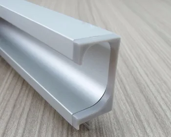 

4Pcs/Lot (43CMLong/Piece) Aluminum Profile G Pull With Plastic Cover Built-in Integral Handle Cupboard Cabinet Door