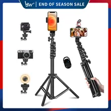 Phone Tripod,Camera Tripod 2 in 1 Lightweight 140cm Travel Tripod Stand for iPhone ipad Universal Smartphone Tablet Camera GoPro