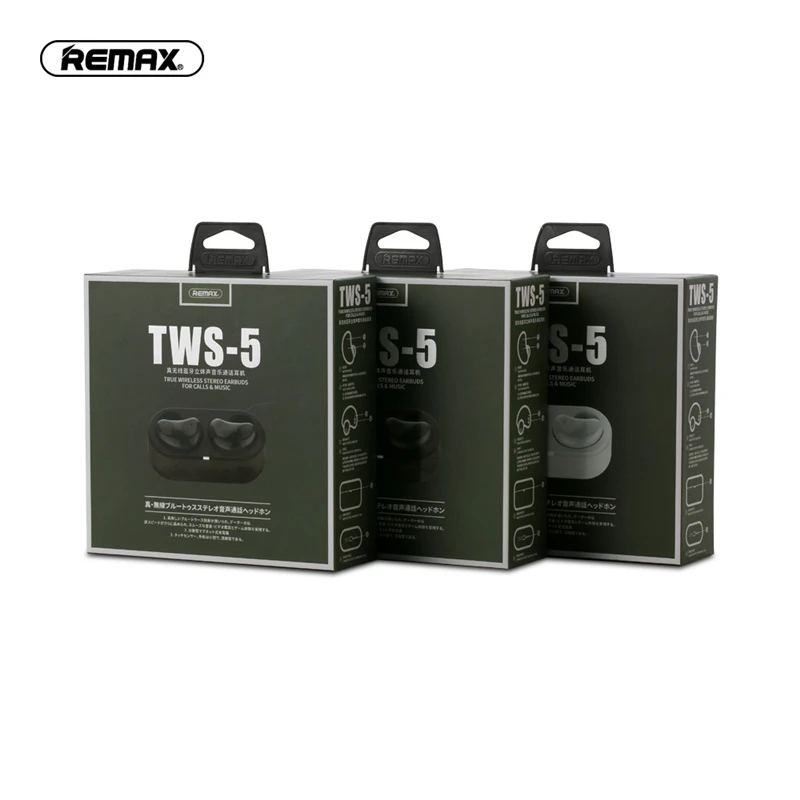 Remax TWS-5 беспроводные bluetooth-наушники пара наушников-вкладышей с зарядным устройством гарнитуры Bluetooth 5,0 Smart Touch стерео