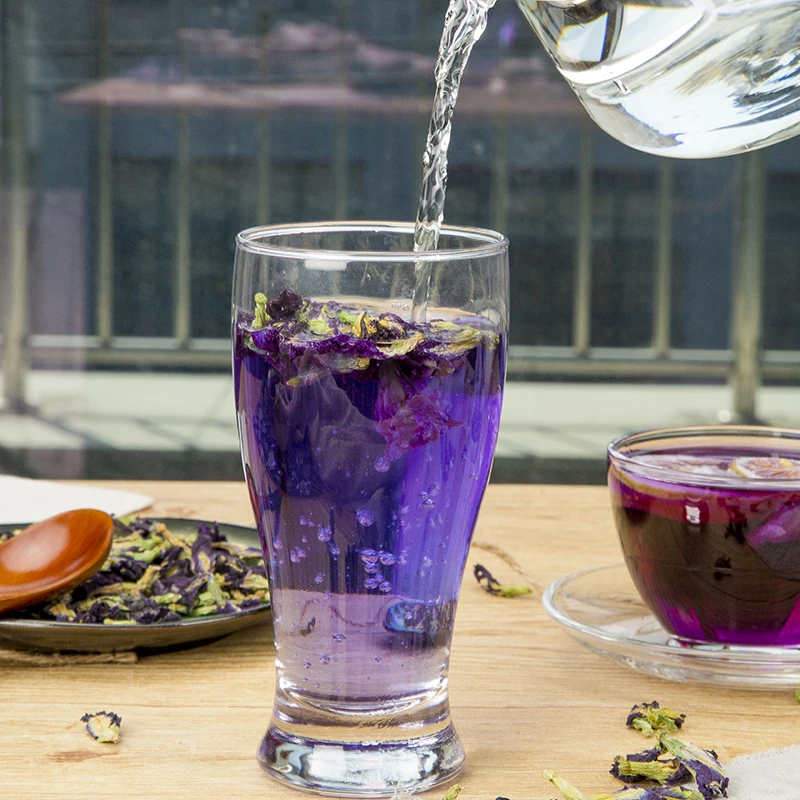 Высококачественные Натуральные сухие цветы голубая бабочка Clitoria Ternatea сушеные Clitoria Kordofan Pea Flower