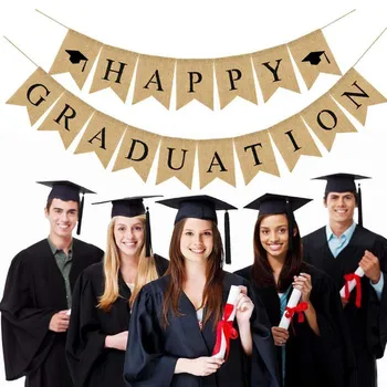 

Graduation Party Decorations Black Doctor Hat Backdrop Ornament Graduation Photo Booth Props Congrats Grad Banner 2020