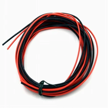 

22 Gauge Electrical Wire [3 m Black And 3 m Red] Flexible Silicone Wire of Tinned Copper Wire, solder through quickly
