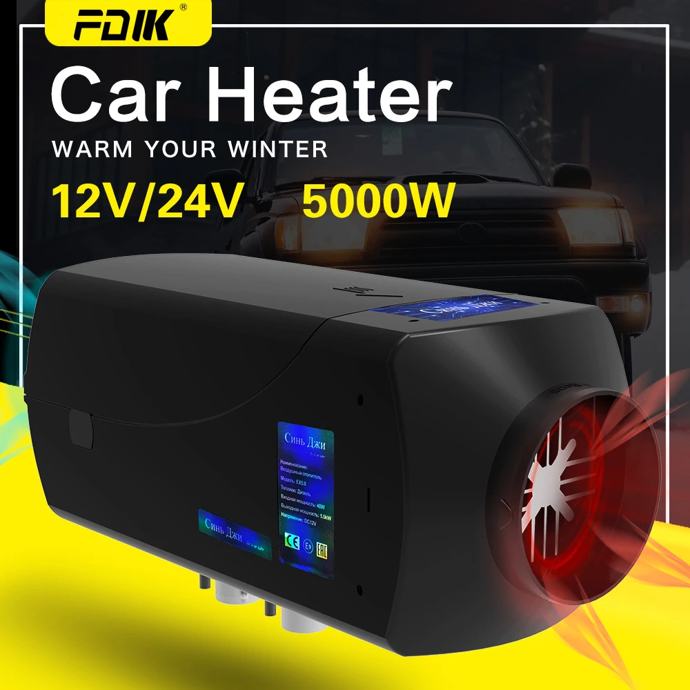 Diesel-Heater Motorhome-Trucks Remote-Control 24V 5kw 12v with Lcd-Monitor 
