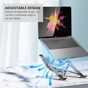

Laptop Stand for MacBook Pro Notebook Stand Foldable Aluminium Alloy Tablet Stand Bracket Holder for Notebook with Cooling Fan