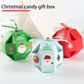 

Dropship 10pcs Candy Cookie Box Wedding Baby Shower Christmas Birthday Gift Box With Bell Paper Box Gift Bag Supplies Navidad