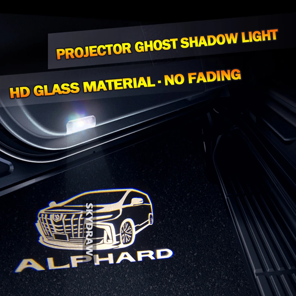 トヨタアルファード用1ペア 08 21 Ah Ah30 Hdなしフェード車ledドア警告灯プロジェクターゴーストシャドウライトウェルカムライト Signal Lamp Aliexpress