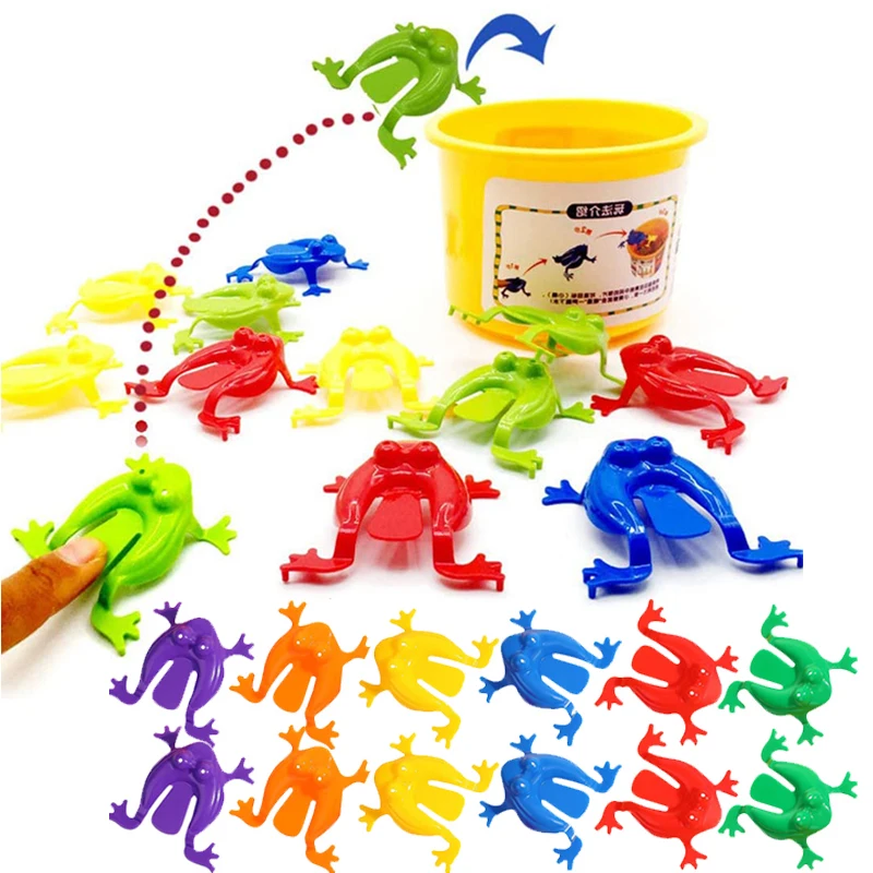 Jumping Frog Toys Candy Color Classic Children Kids Funny Party Contest Games