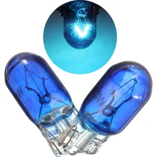 10 шт. DC 12 В 168 194 5000K 5 Вт синий галогенный Глобус передний парковочный светильник, головной светильник, лампа со стеклянным клиновидным основанием, Прямая поставка