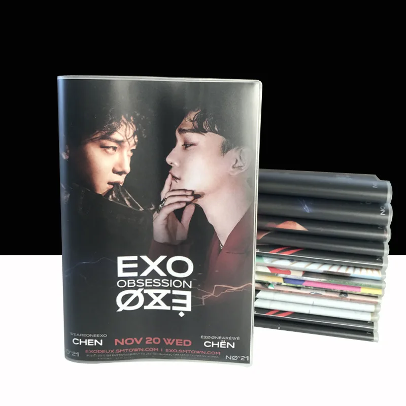 Корея K pop exo kawaii альбом EXO OBSESSION 32K блокнот Резиновый рукав Книга Дневник 48 страниц kpop бродячий - Цвет: CHEN