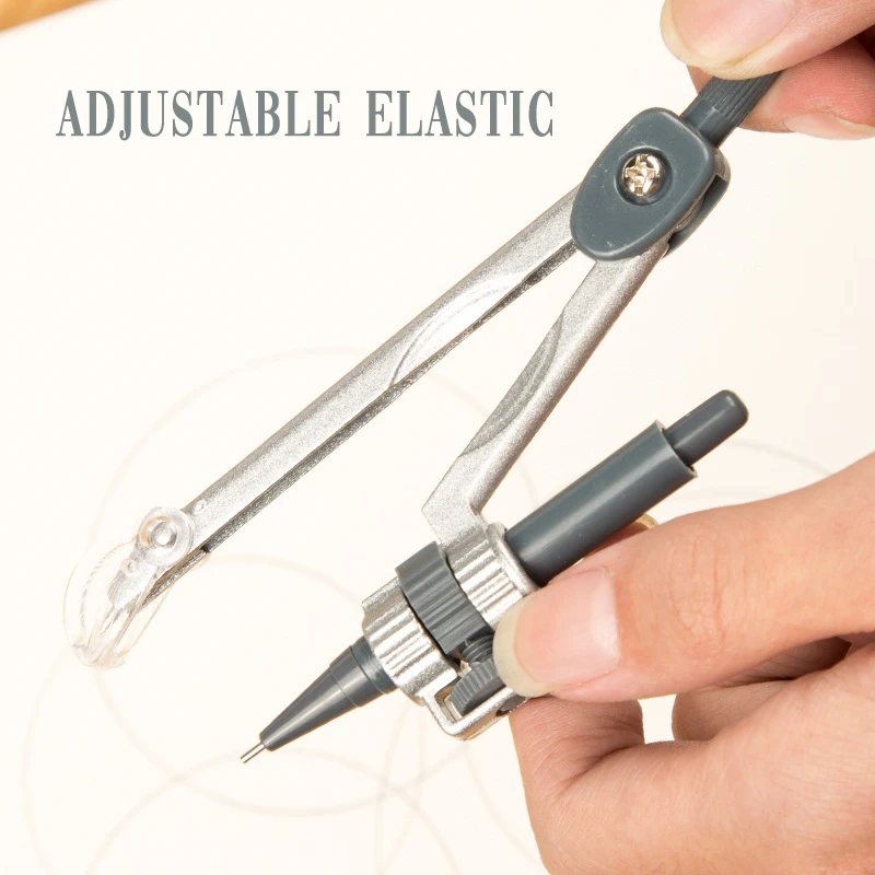 8pcs set Geometry Protractor Drawing School Eraser Compasses Set Math Eraser Ruler For Students high quality