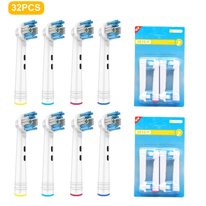 32 Pezzi Nuove Testine Di Ricambio Eb18P Per Testine Per Spazzolino Oral-B Testine Per Spazzolino Elettrico Advance Power/Pro Health