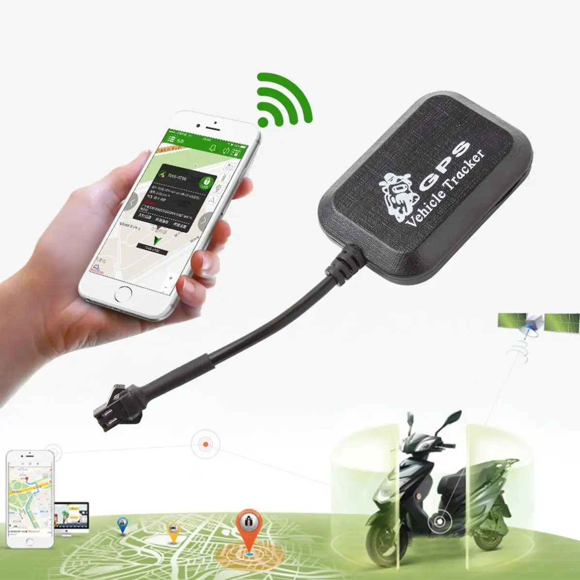 

Mini GSM / GPRS GPS Anti-theft SMS Real Time Tracking Tracker For Car Vehicle Motorcycles
