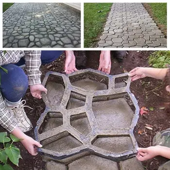 

50*50 Durable Sturdy Paving Mold Concrete Mold Cement Mold Pavement Driveway Stone DIY Stepping Black