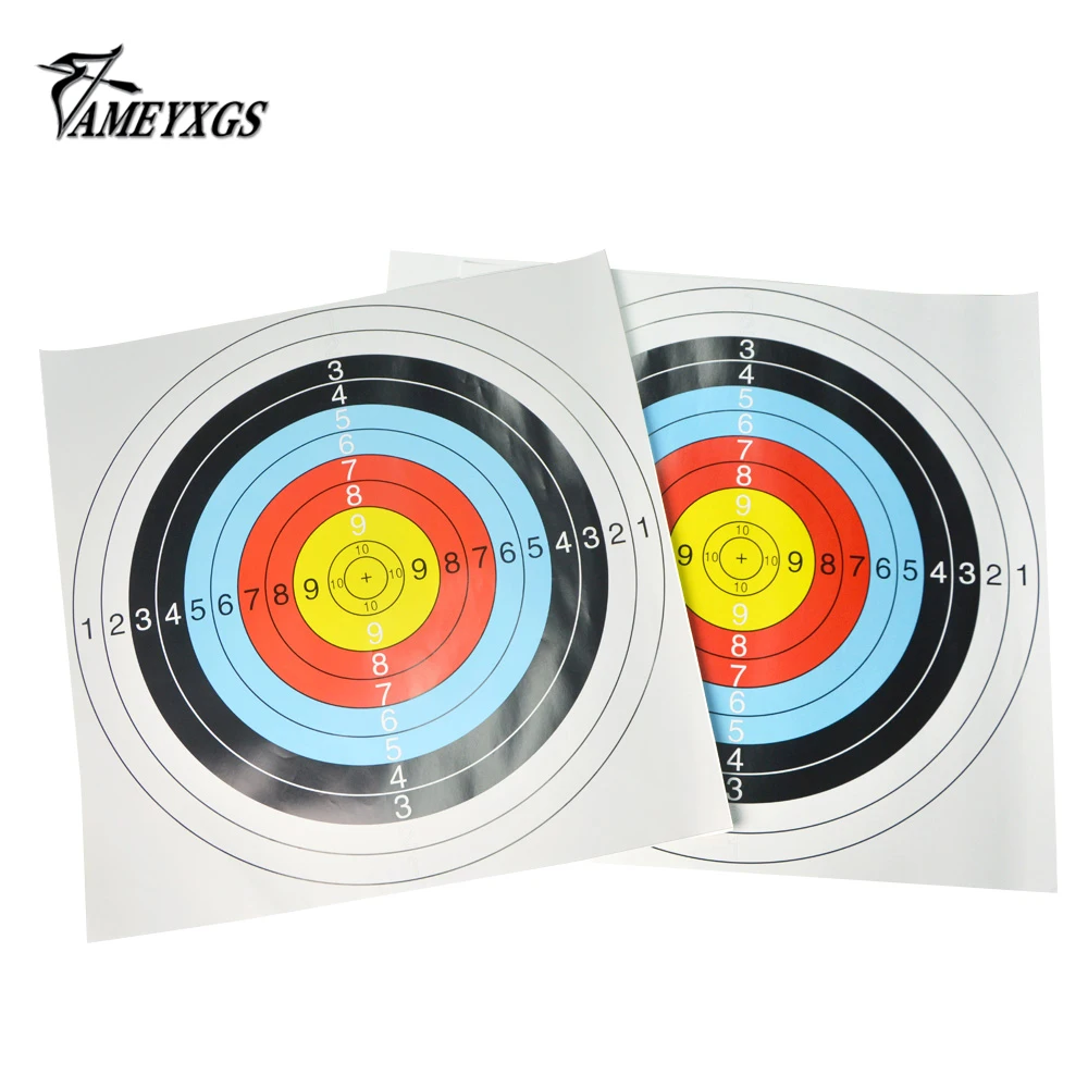 60X60 CM Thickened Coated Paper Target Paper Plastic Target Nail For Archery Hunting Shooting Outdoor Sports Competition 5 pcs gym hockey puck pucks training sports practicing accessories for competition multifunction supply plastic ball