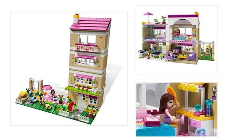 Skup Olivia s House model klocków budowlanych edukacyjne zabawki dla dzieci 10164 kompatybilny Legoinglys przyjaciele cegły zestaw figurek