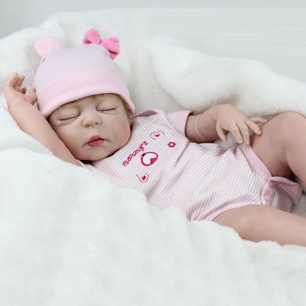 Кукла новорожденная NPKDOLL силиконовая кукла реборн на все тело игрушка подарок