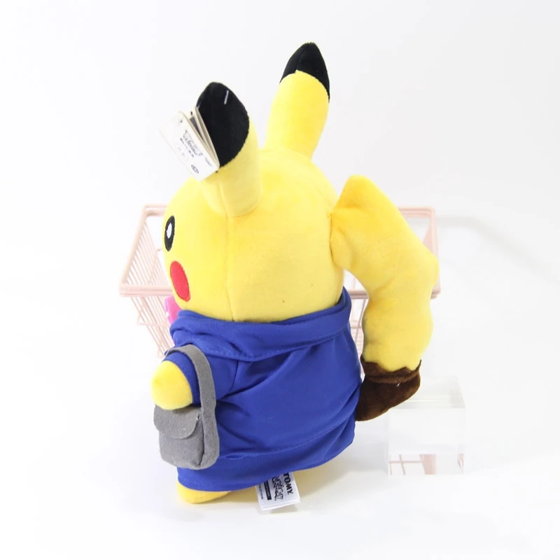 25 см Q версия плюшевый Пикачу крест туалетный COS Такара TOMY Pokemen игрушки куклы для детей подарок