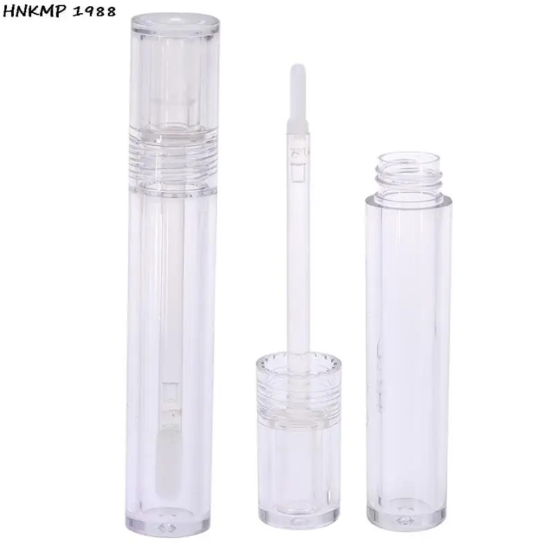 5ML 빈 투명 립글로스 컨테이너 튜브 라운드 지우기 화장품 립글로스 튜브 포장 립 광택 튜브 지팡이