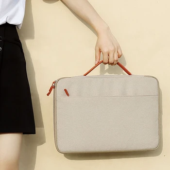 Borsa per Laptop 13.3 14 15.6 Pollici, Custodia per Notebook per Macbook Air Pro 16, Borsa a Mano Impermeabile per Uomo e Donna, Nuova Valigetta