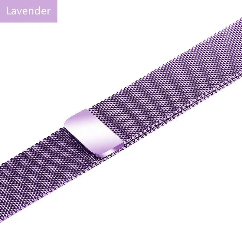 Lavender Миланская петля для Apple Watch ремешок 44 мм 40 мм iWatch ремешок 42 мм 38 мм браслет из нержавеющей стали Apple watch 5 4 3 Аксессуары - Цвет ремешка: Lavender