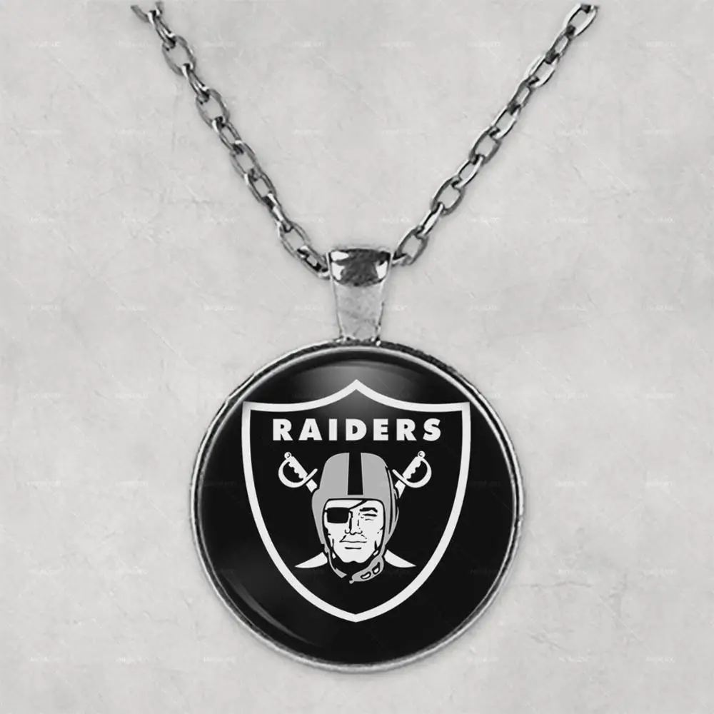 Ожерелье с фото кулоном Окленд Raiders подарок на день рождения матери симпатичная