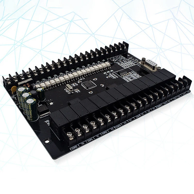 NEW-PLC Industrial Control Board FX1N 30MR Direct Download Monitor Programmable Controller with RS485 Communication Port Tool