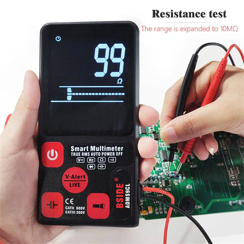 

ADMS9CL Smart Automatic Digital Multimeter 3 line Display Voltage Resistance