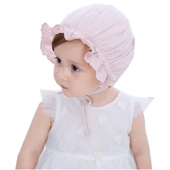 

Children Hat Spring And Summer Baby Pure Cotton Princess Hat Infant Men And Women Child Baptism Beanie Palace Cap Fashion