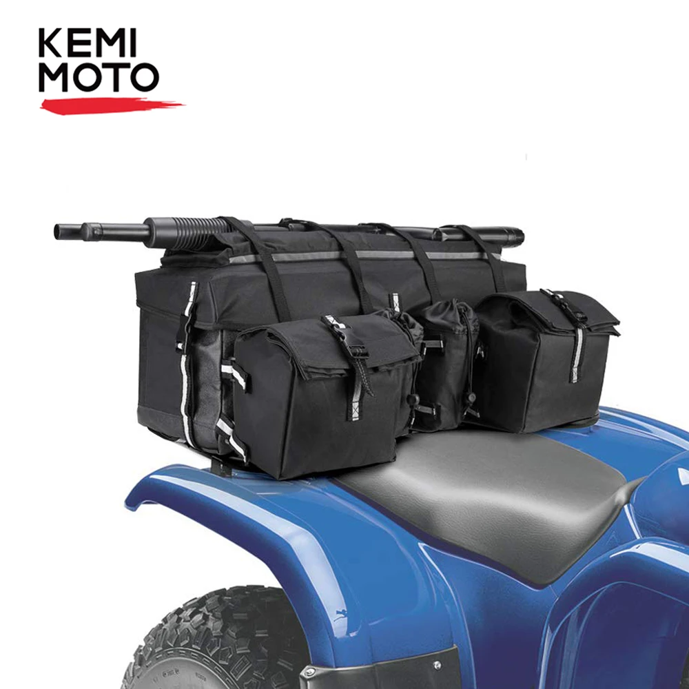 

ATV Universal Rear Rack Luggage Bag For ATV UTV Scooter Street Bike Snowmobile Cruiser Adventure Cargo Gear Storage Bag