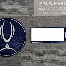 Super Cup Match Подробная информация о финальной матче со сборкой по футболу, Kante Salah Giroud Iron On Heat Transfer, Футбольная нашивка, значок