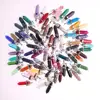 100pcs Fashion Women Jewellry Hexagonal Column Bullet Pendants Natural Stone Quartz Crystal Pendant Necklace For Jewelry Making 2