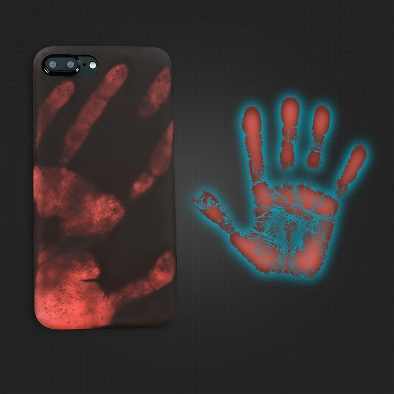 

Fashional Thermal Sensor Case for iphone X XS XR XS Max 7 8 6 6s Plus Thermal Heat Induction phone case fundas protective cover