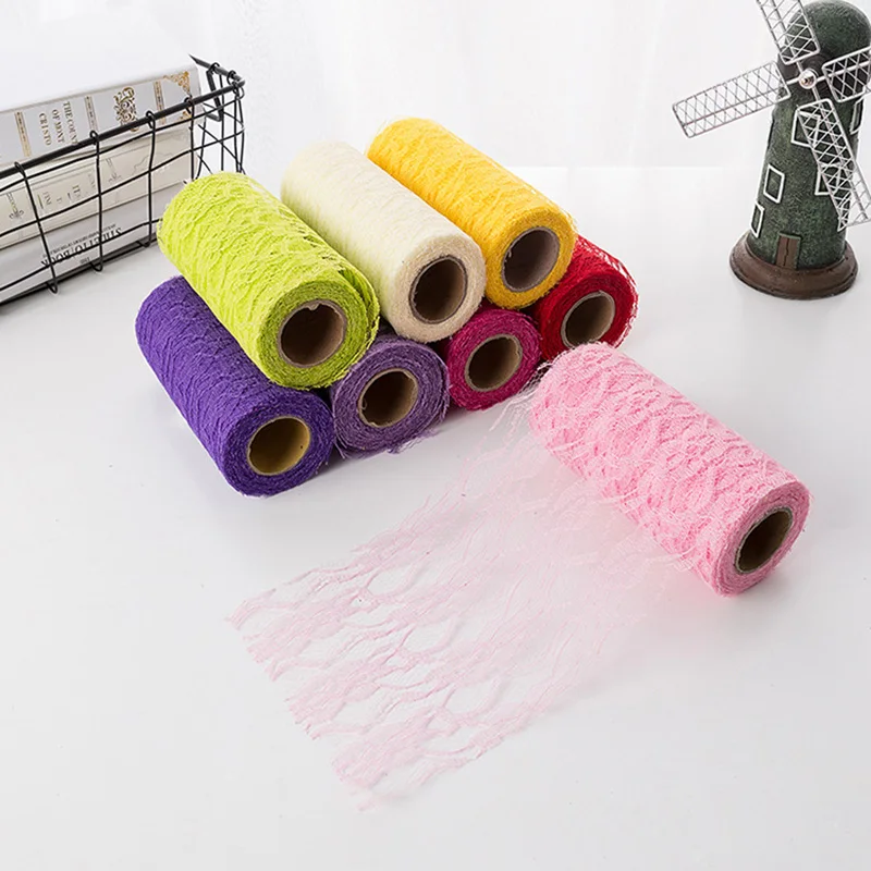 

9m/roll Organza Tulle Roll Spool Fabric Ribbon DIY Tutu Skirt Gift Craft Party Chair Sash Wedding Party Decoration