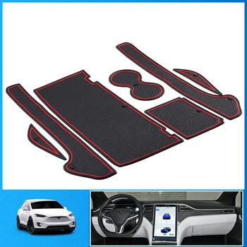 

Car Door Slot Mat Auto Interior Non-slip Replacement For Tesla Model X