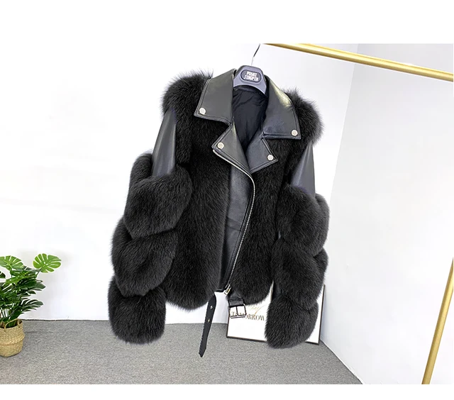 高級感満載 裏地ンの毛 本物のキツネ毛皮の襟 羊革メンズレザージャケット スリム本革コート サイズ選択可 WP66 メンズ コート 毛皮 メンズFOXファーコート 38103-90 毛皮