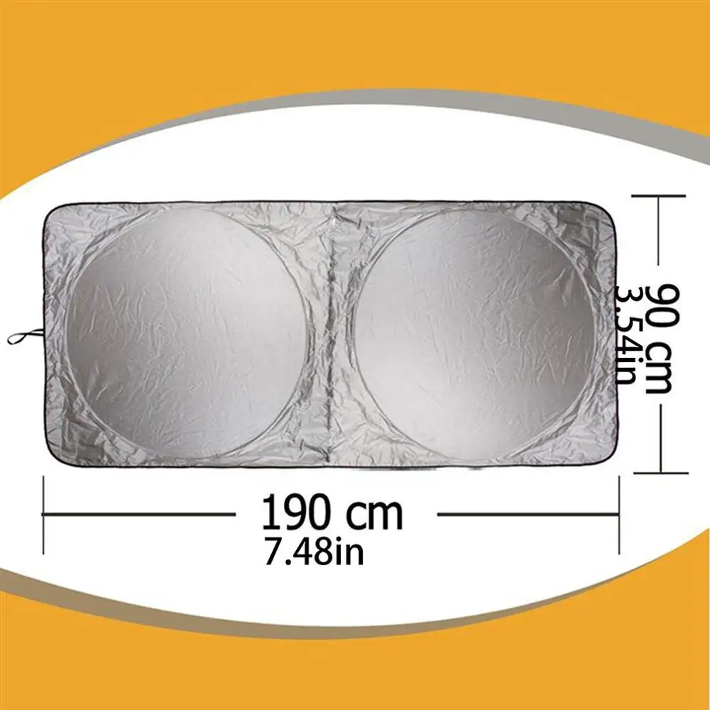 190X90 см Автомобильный солнцезащитный козырек Солнцезащитный козырек лобовое стекло переднее заднее стекло пленка козырек крышка УФ Защита отражатель автомобильный стиль