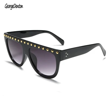 

Fashion Semi-ellipse Sunglasses Women Pattern Rice Nails Sun Glasses Female Gradient Eyewear UV400 gafas de sol