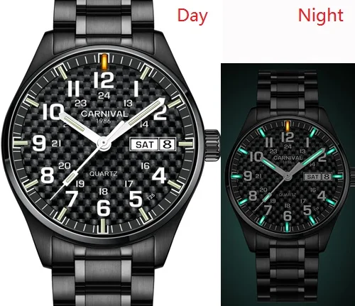 Военные Спортивные тритиевые светящиеся водонепроницаемые кварцевые мужские часы, полностью стальной ремешок из натуральной кожи, роскошные брендовые модные мужские часы - Цвет: Item 3