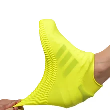 Водонепроницаемые бахилы модные резиновые сапоги женские уличные Нескользящие силиконовые чехлы для обуви мужские многоразовые резиновые сапоги