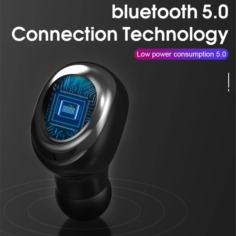 LEORY, беспроводные bluetooth 5,0 наушники, мини TWS 9D, стерео, HD, вызов, наушники, Smart Touch, светодиодный, для спорта, портативная гарнитура с микрофоном